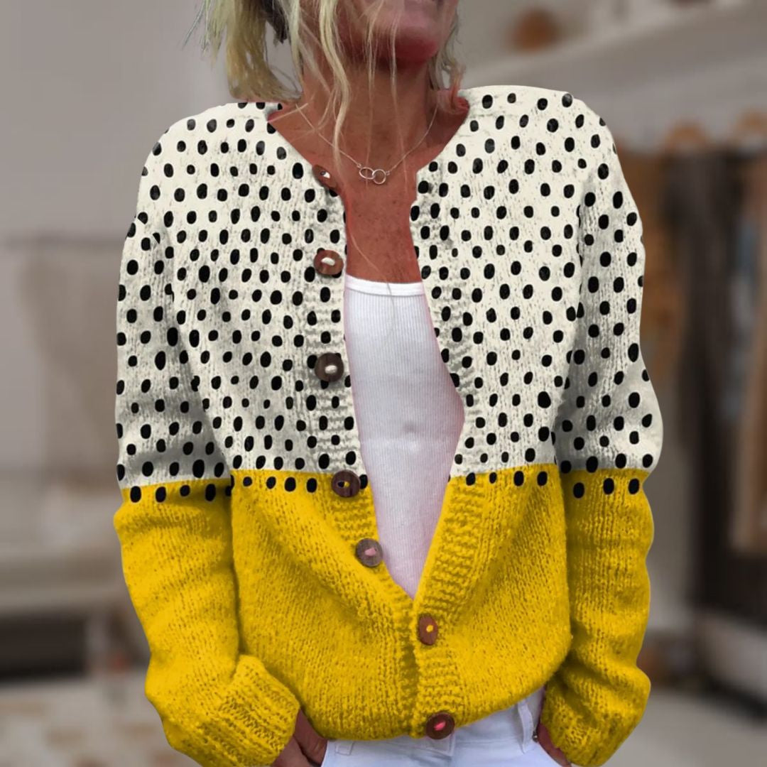 Cardigan vintage à imprimé floral