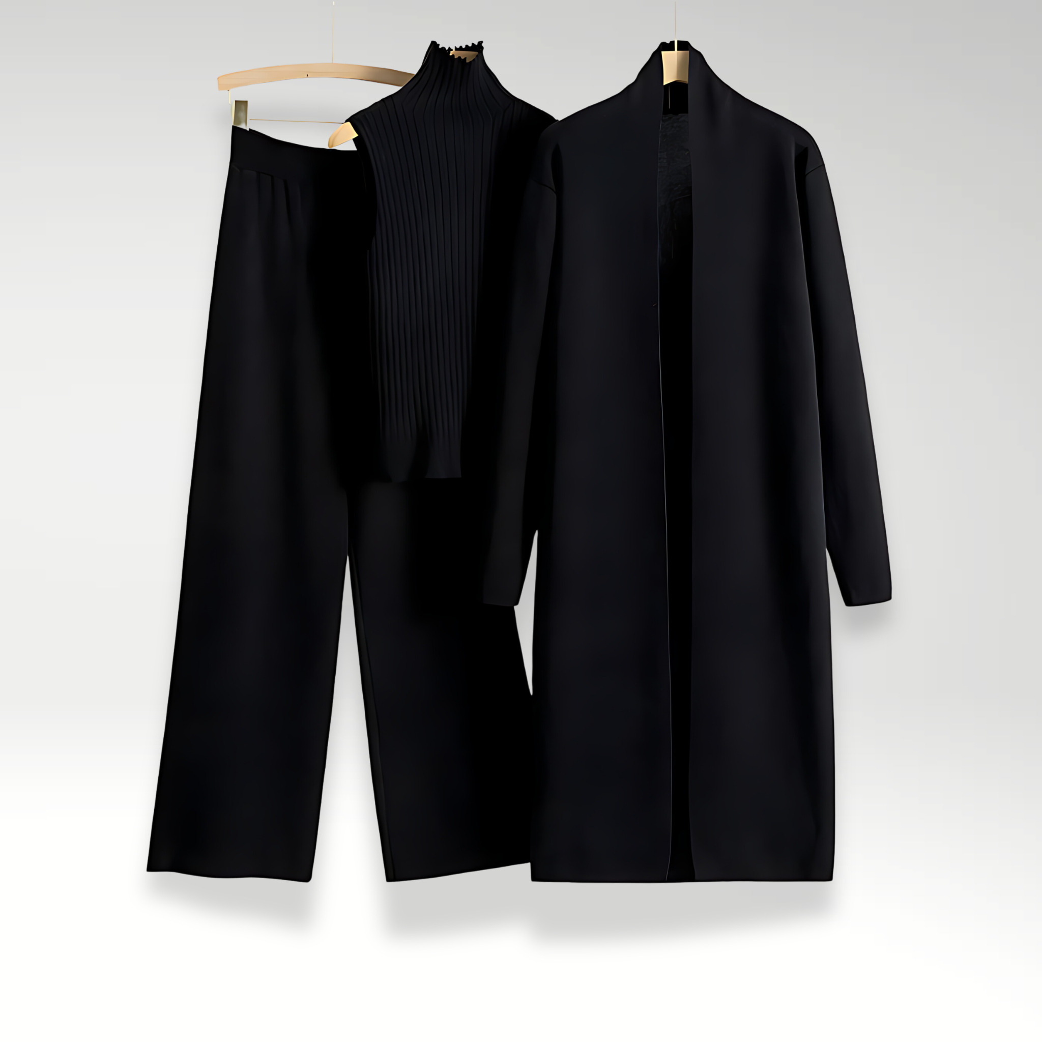 Ensemble trois pièces en maille Luxe