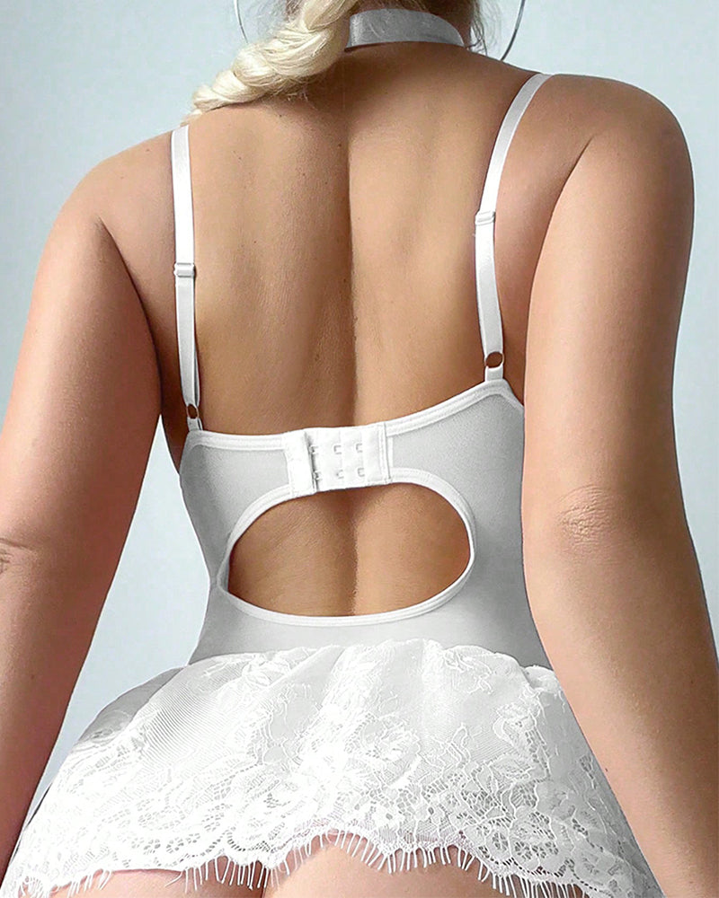 Zara™ | Lingerie Bodycon Romantique avec Finitions en Dentelle