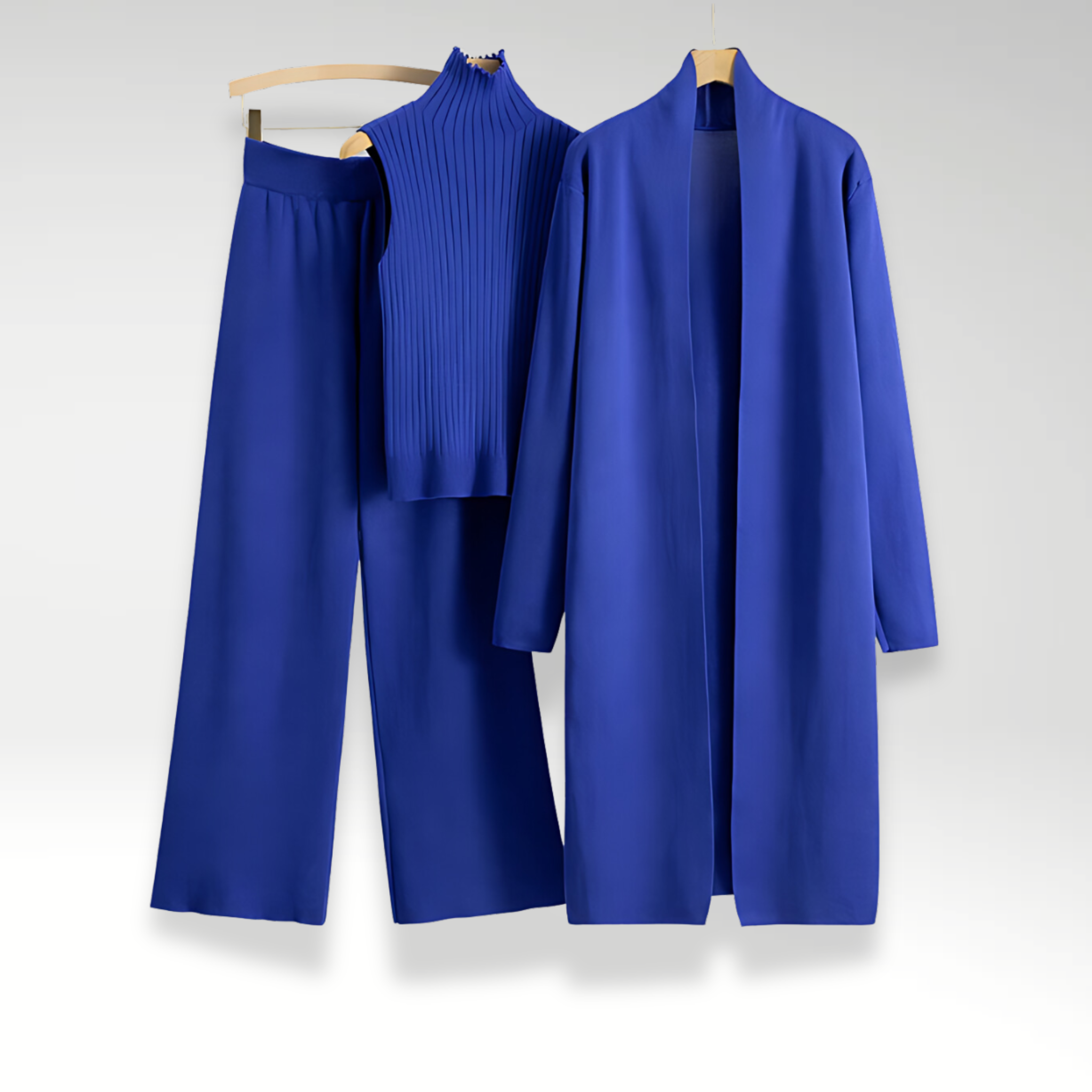 Ensemble trois pièces en maille Luxe