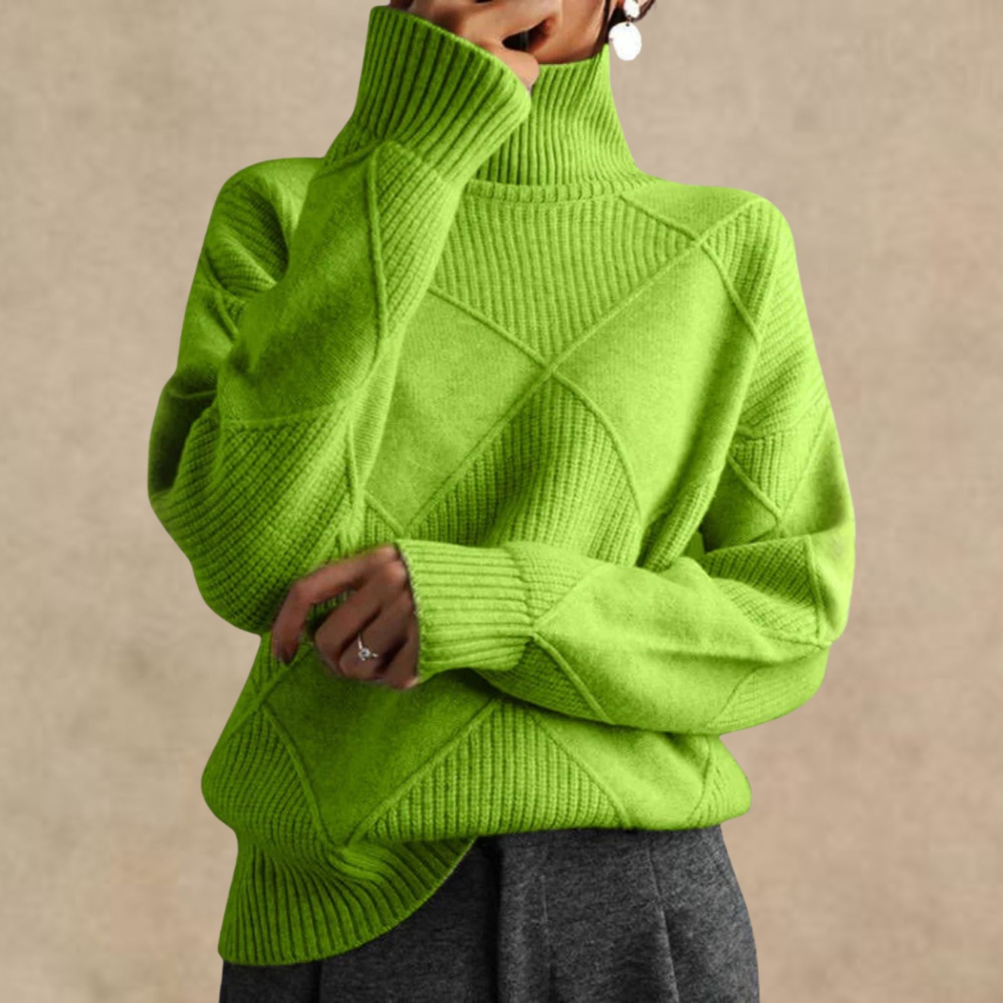 Pull à col roulé en cachemire