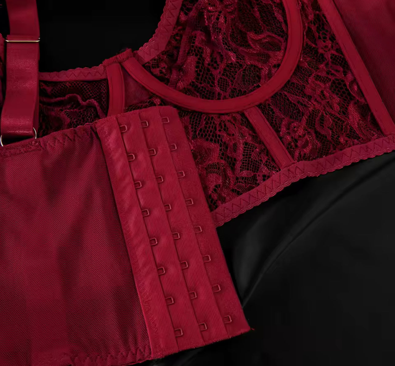 Amber™ | Ensemble Lingerie Rouge Désir