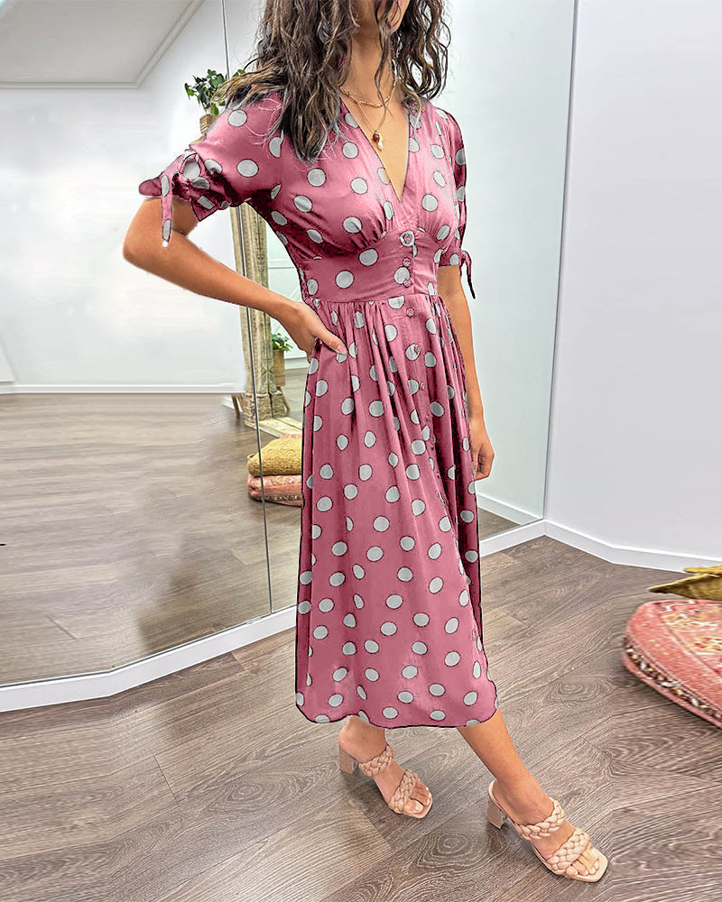 Robe Élégante à Pois