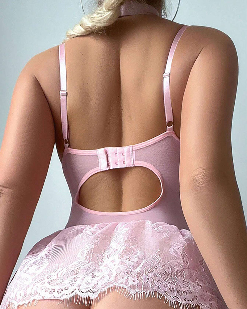 Zara™ | Lingerie Bodycon Romantique avec Finitions en Dentelle