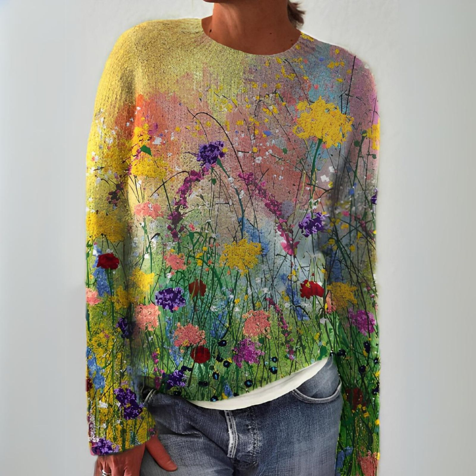 Pull en laine vintage