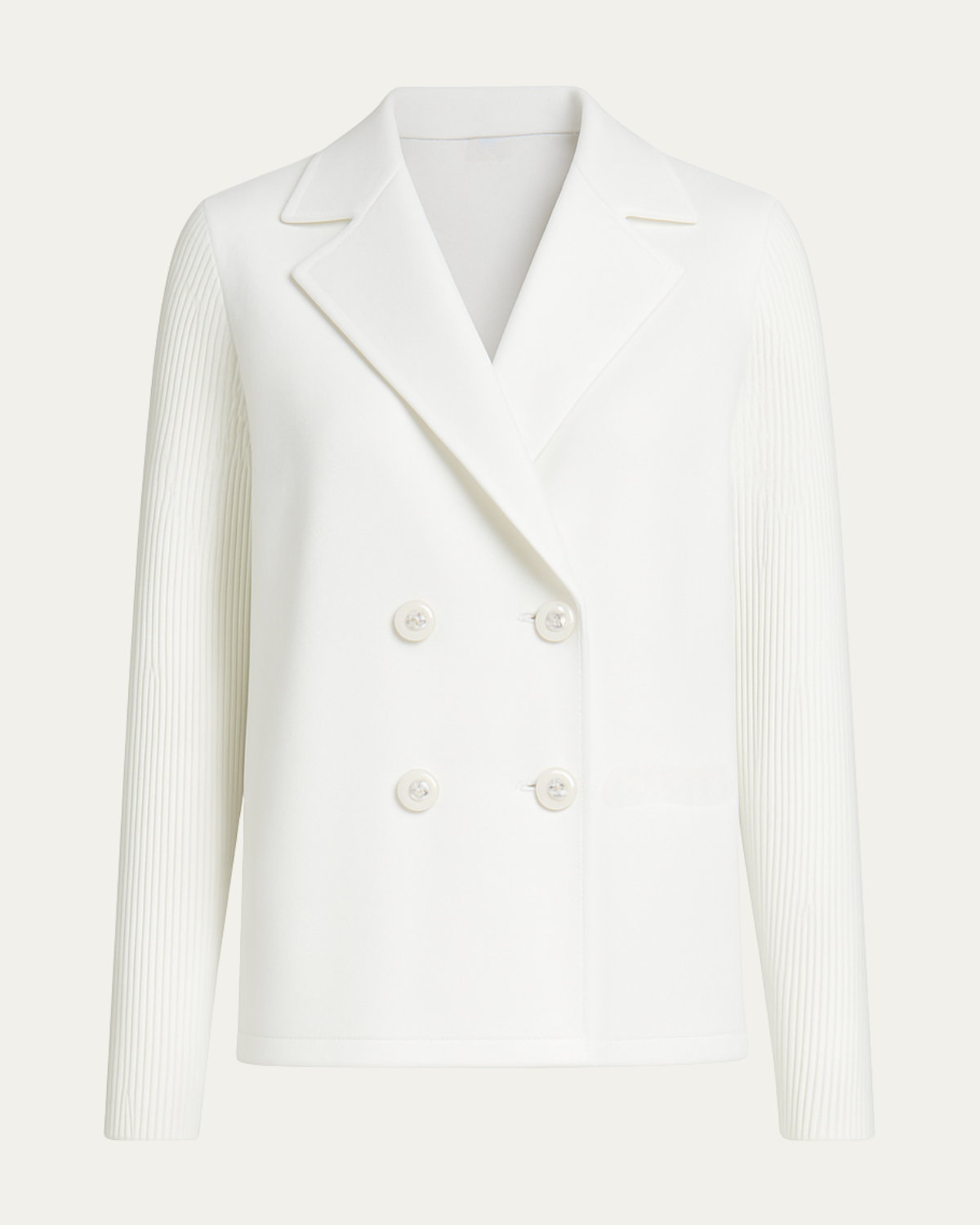 Blazer à Manches Tricotées