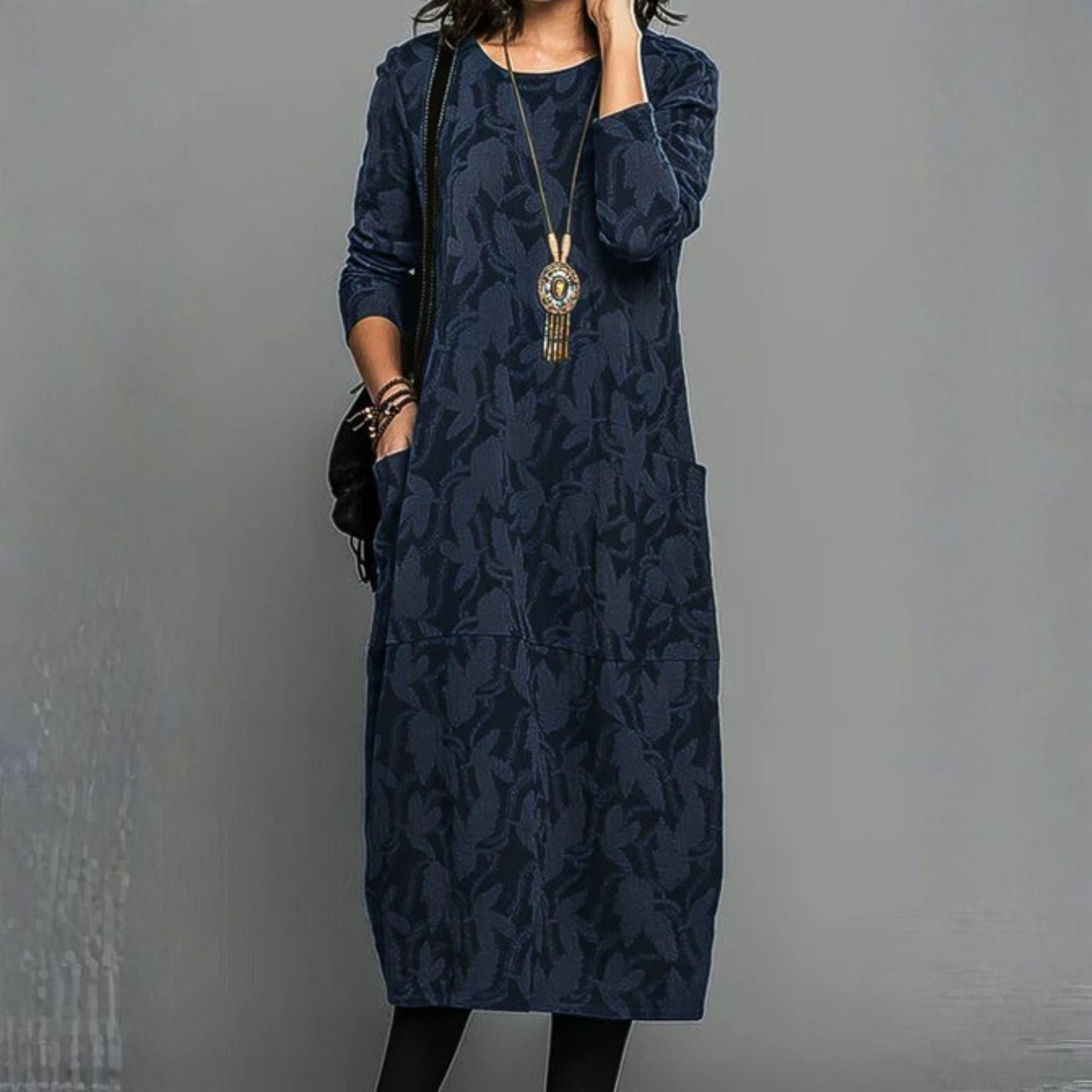 Robe d'hiver chaude à la coupe élégante