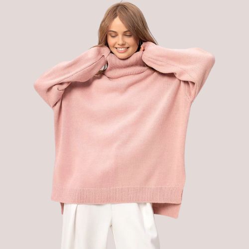 Pull avec fente surdimensionnée