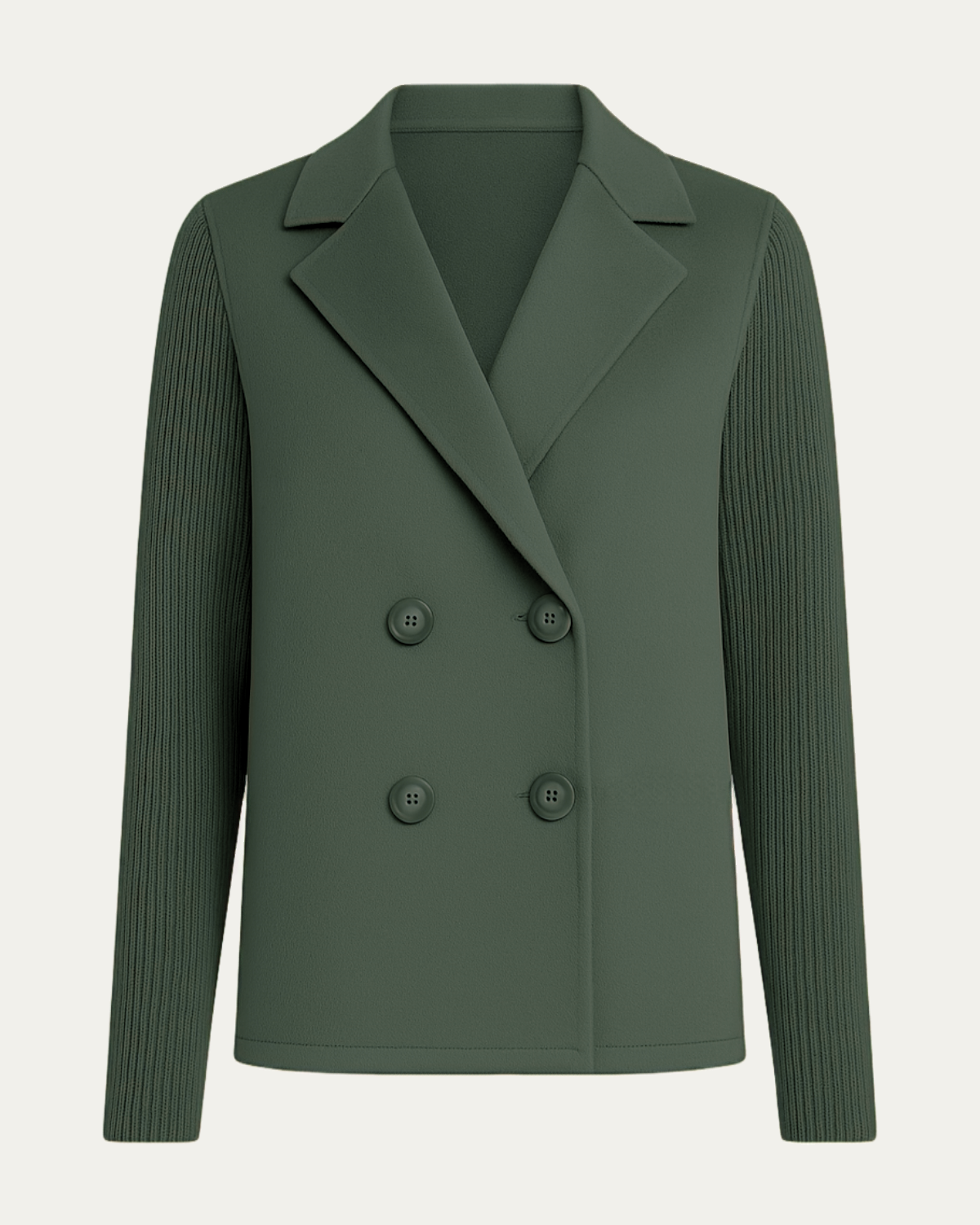 Blazer à Manches Tricotées