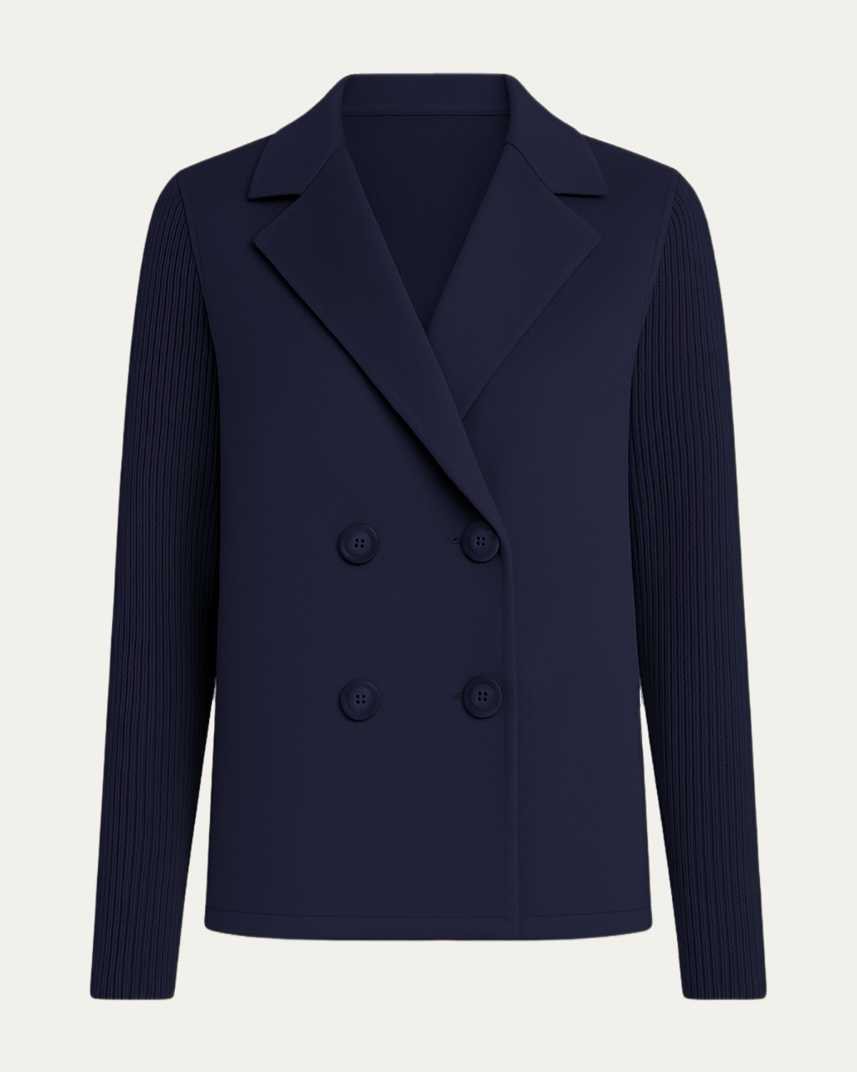 Blazer à Manches Tricotées