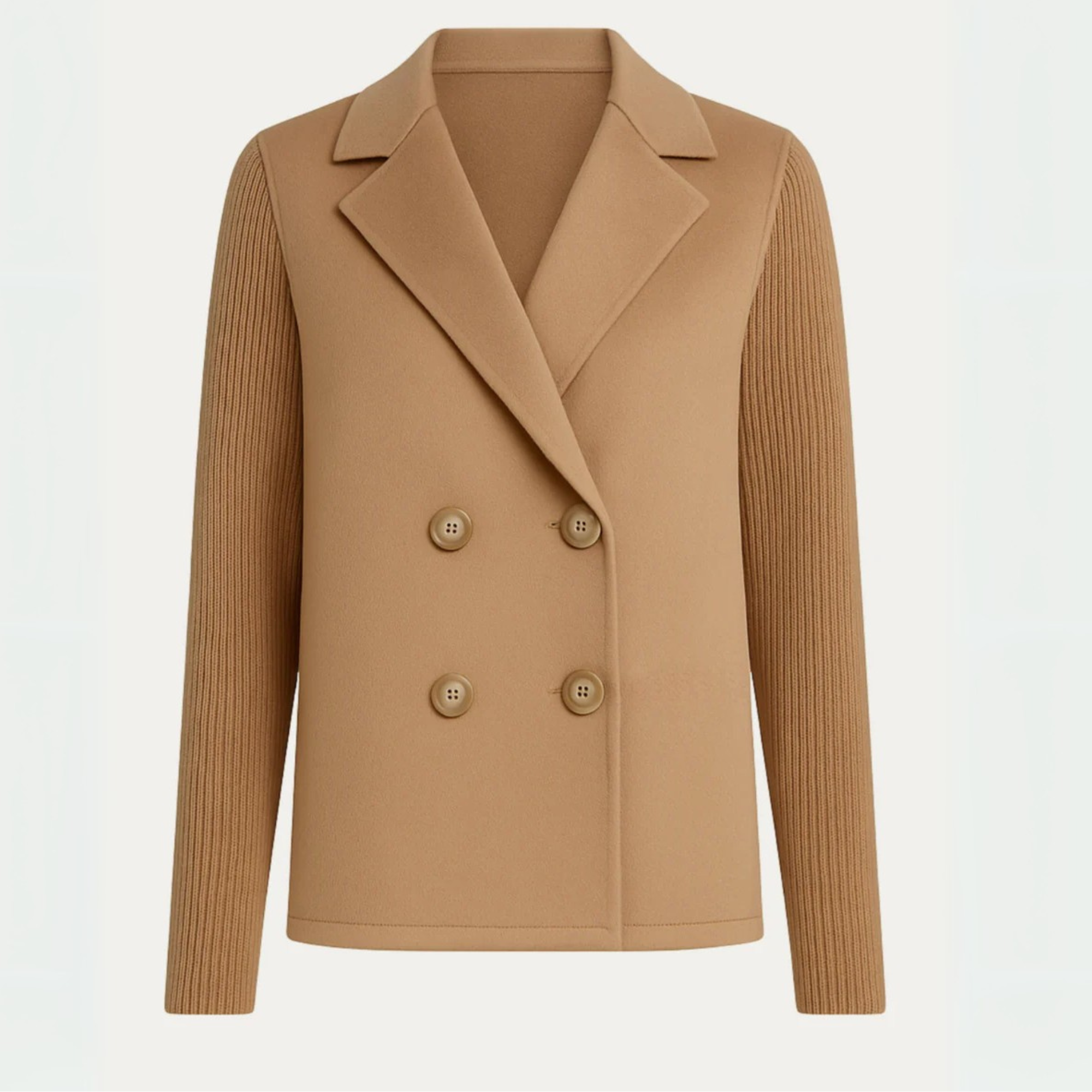 Blazer à Manches Tricotées