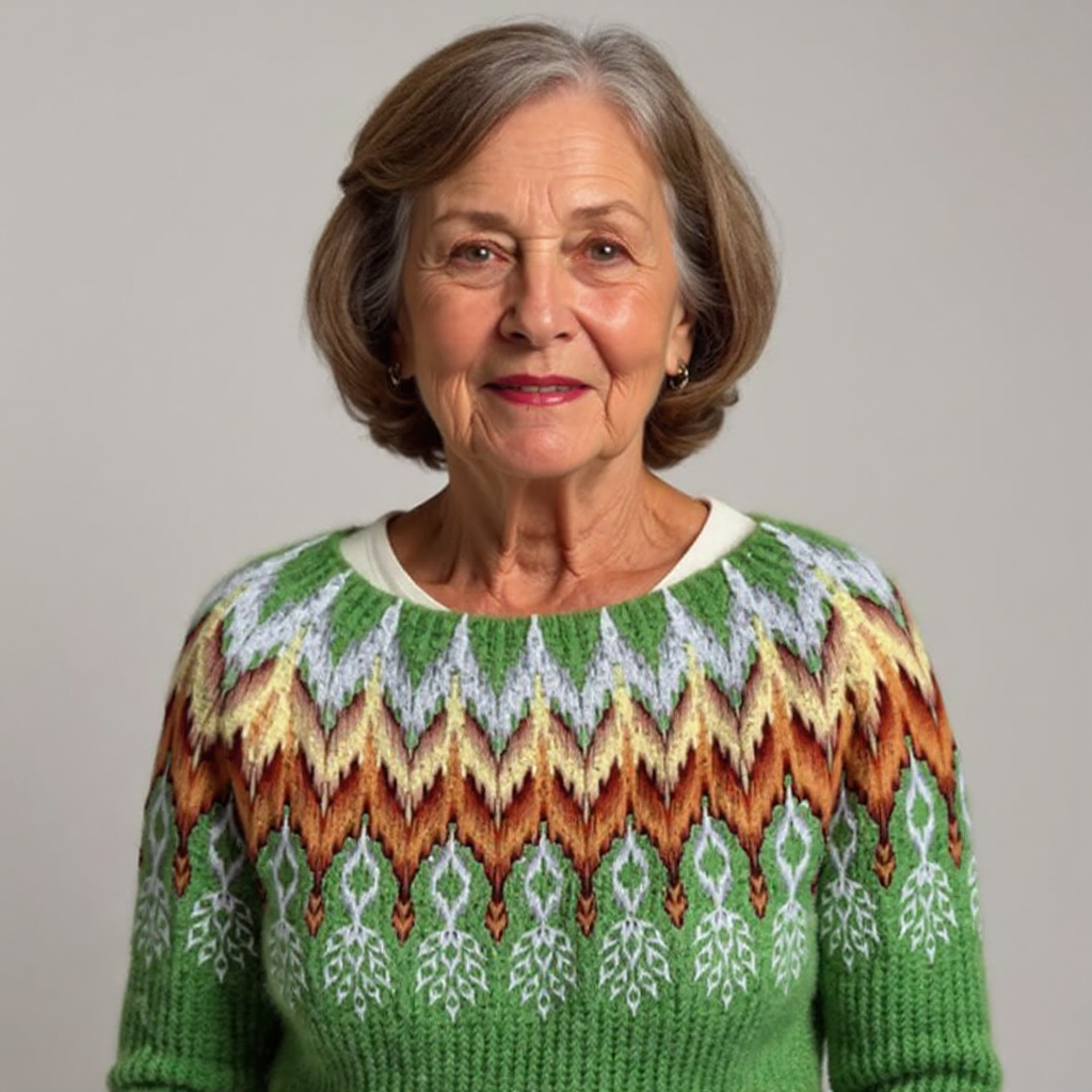 Pull en laine vintage