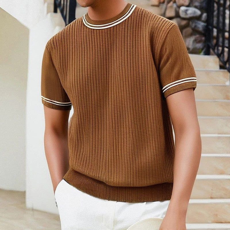 T-shirt en tricot décontracté