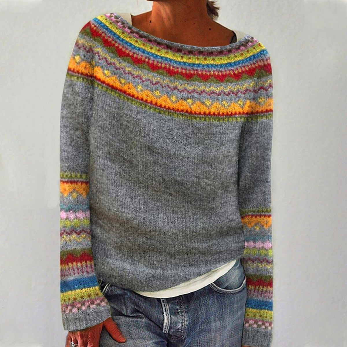 Pull en laine vintage