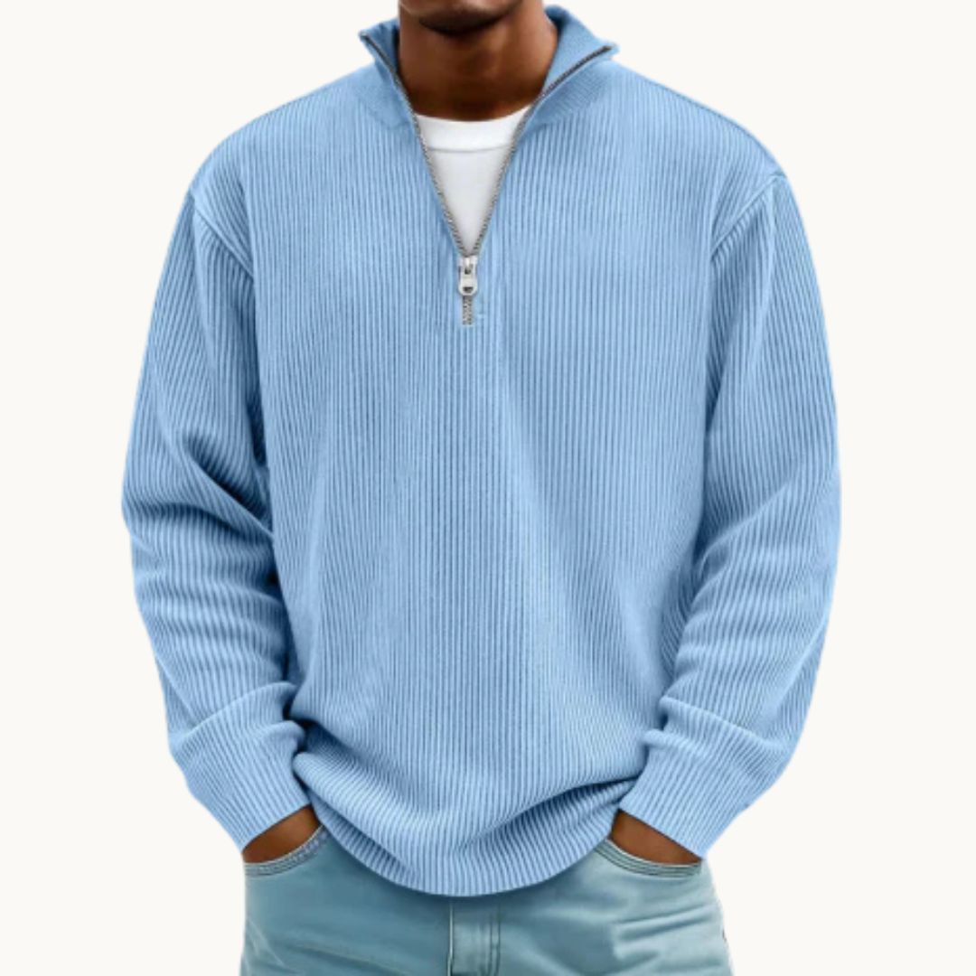 Pull Demi-Zippé Élégance Confort