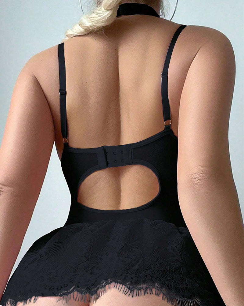 Zara™ | Lingerie Bodycon Romantique avec Finitions en Dentelle