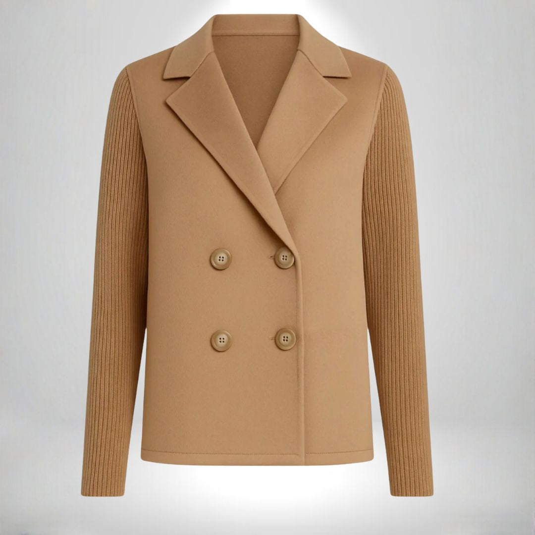 Blazer à Manches Tricotées