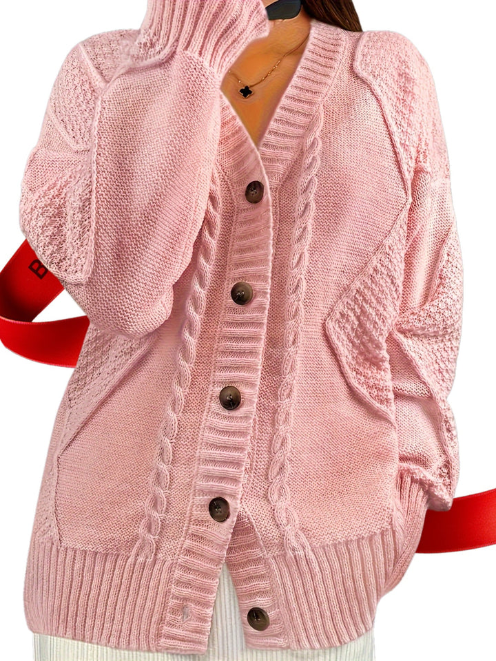 Florine™ | Pull Doux à Motif Floral Torsadé