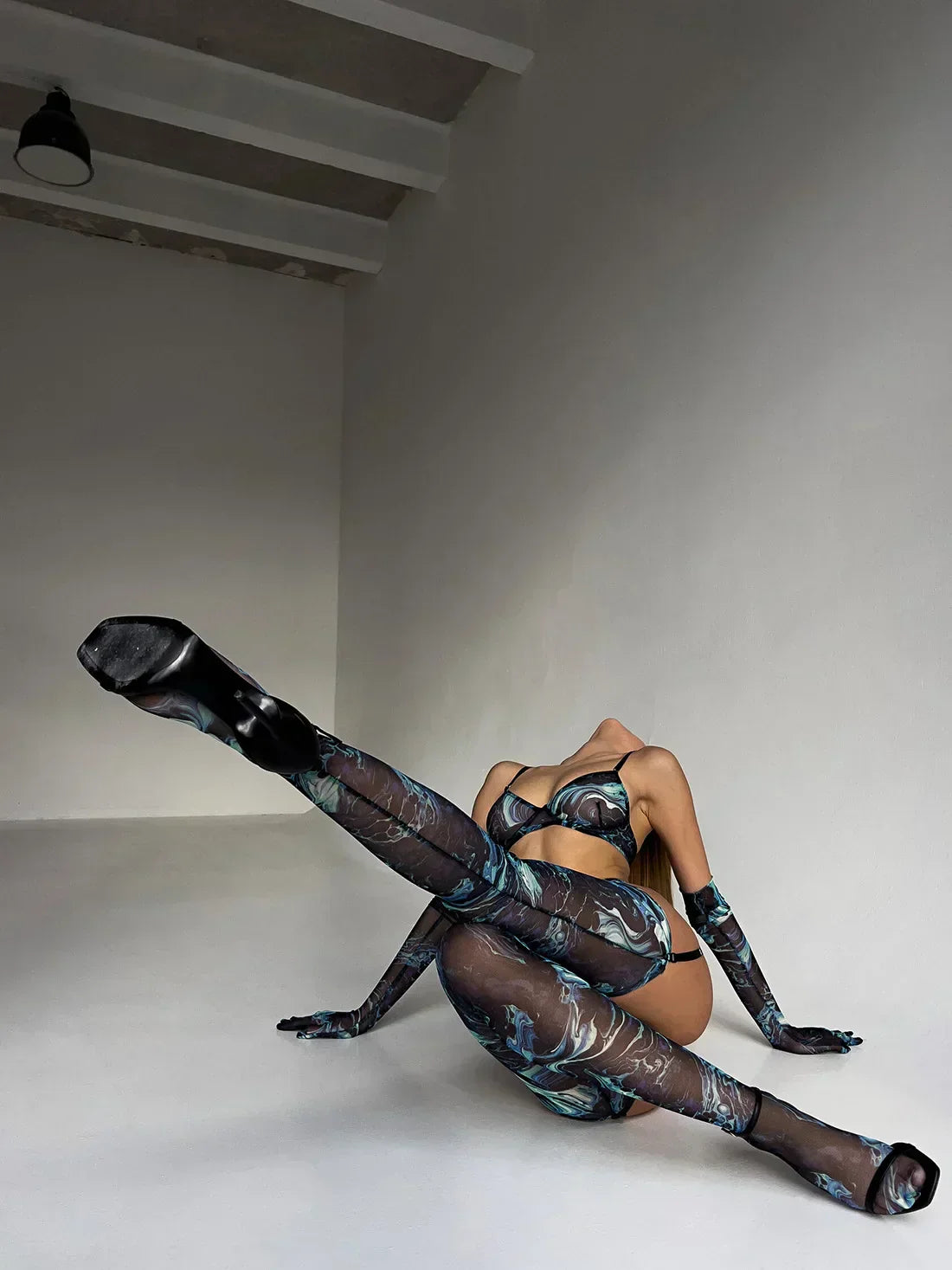 Amanda™ | Ensemble de lingerie tie-dye complet en 5 pièces