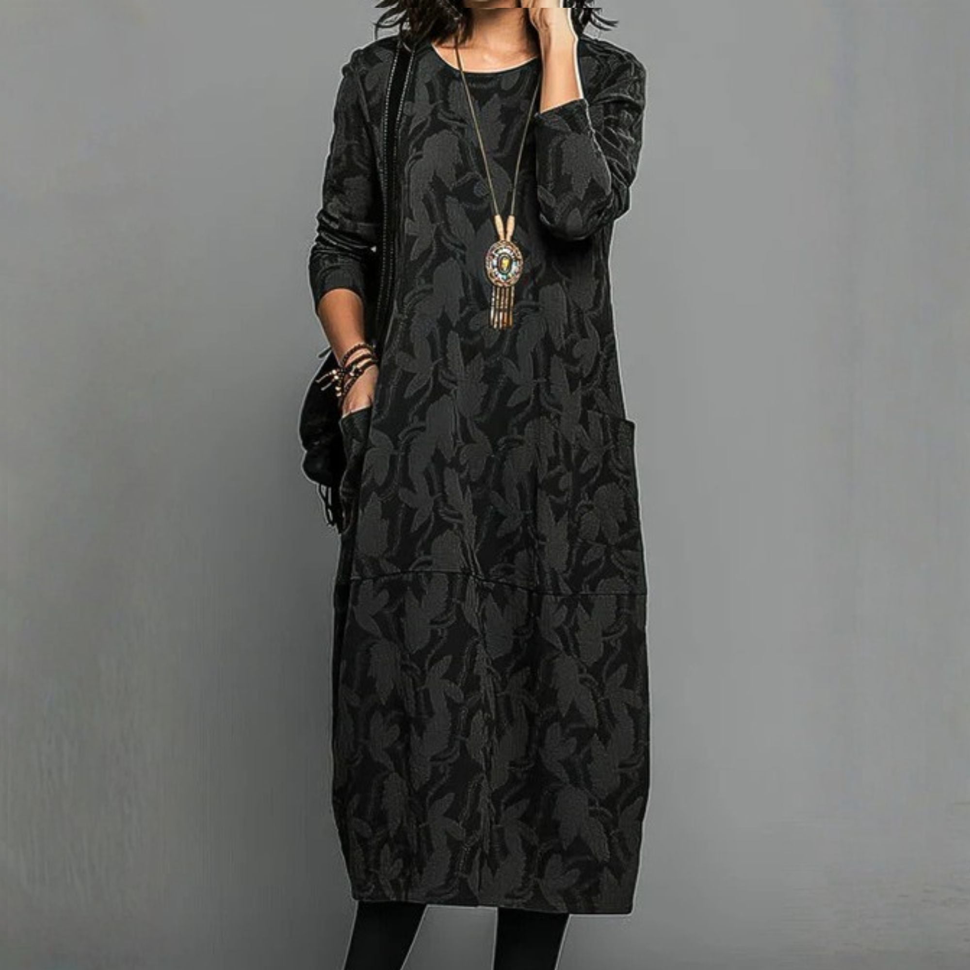 Robe d'hiver chaude à la coupe élégante