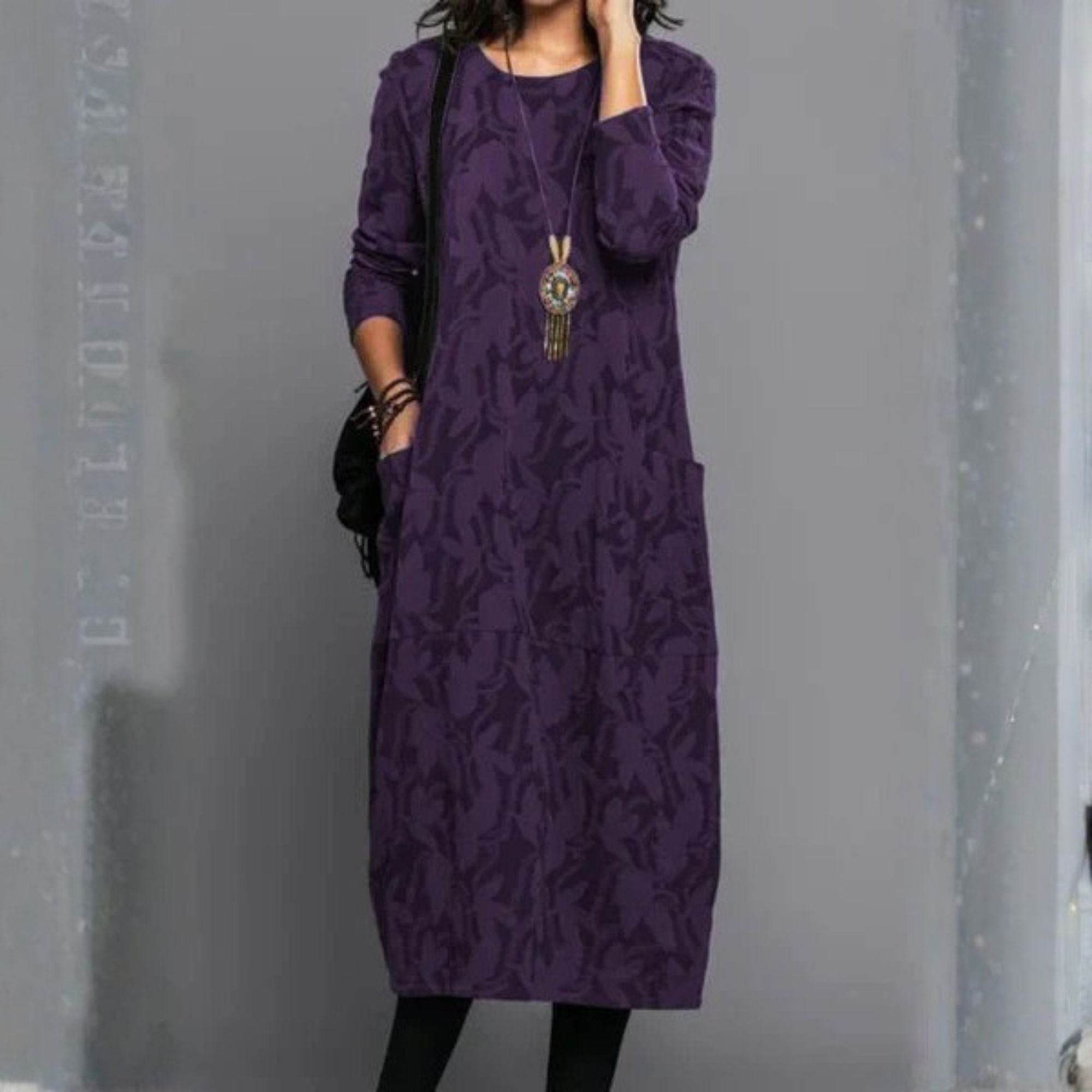 Robe d'hiver chaude à la coupe élégante