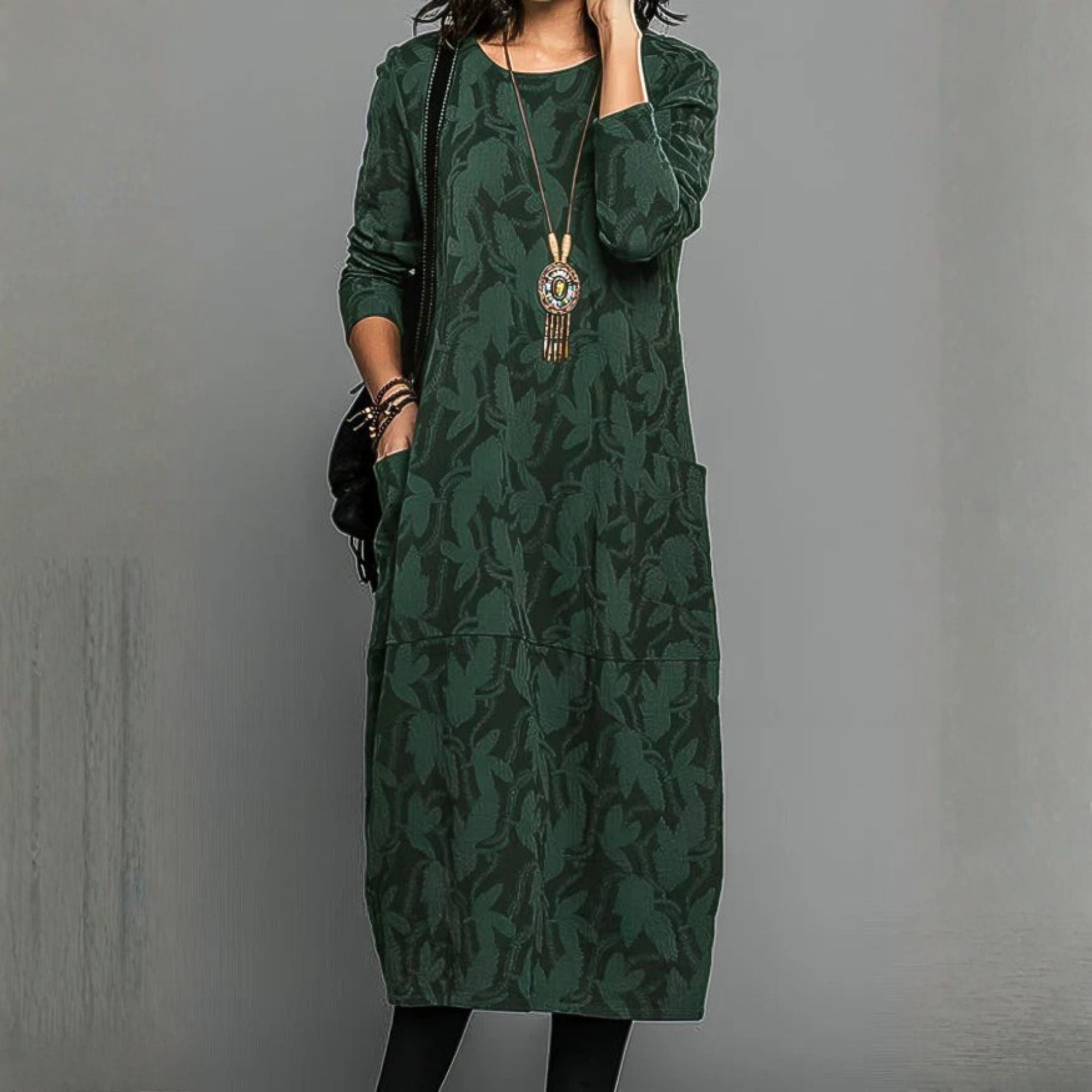 Robe d'hiver chaude à la coupe élégante