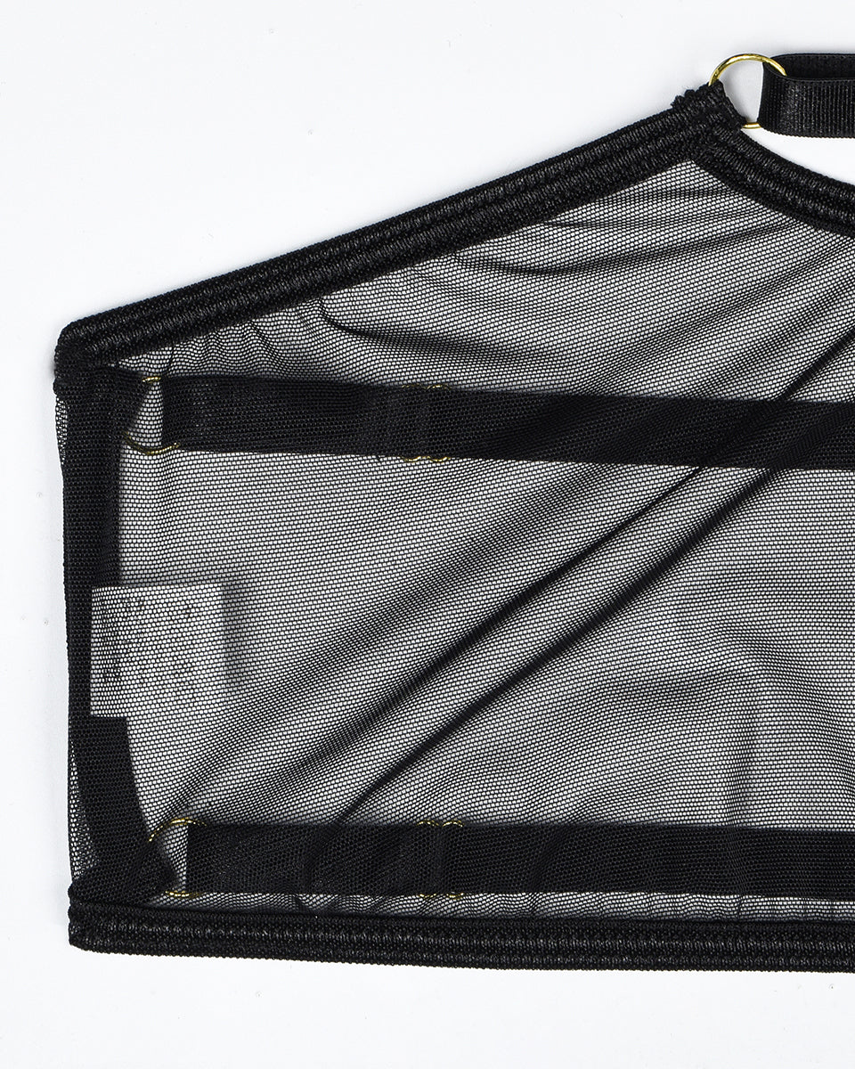 Eline™ | Ensemble de Lingerie en Mesh Transparent 4 Pièces