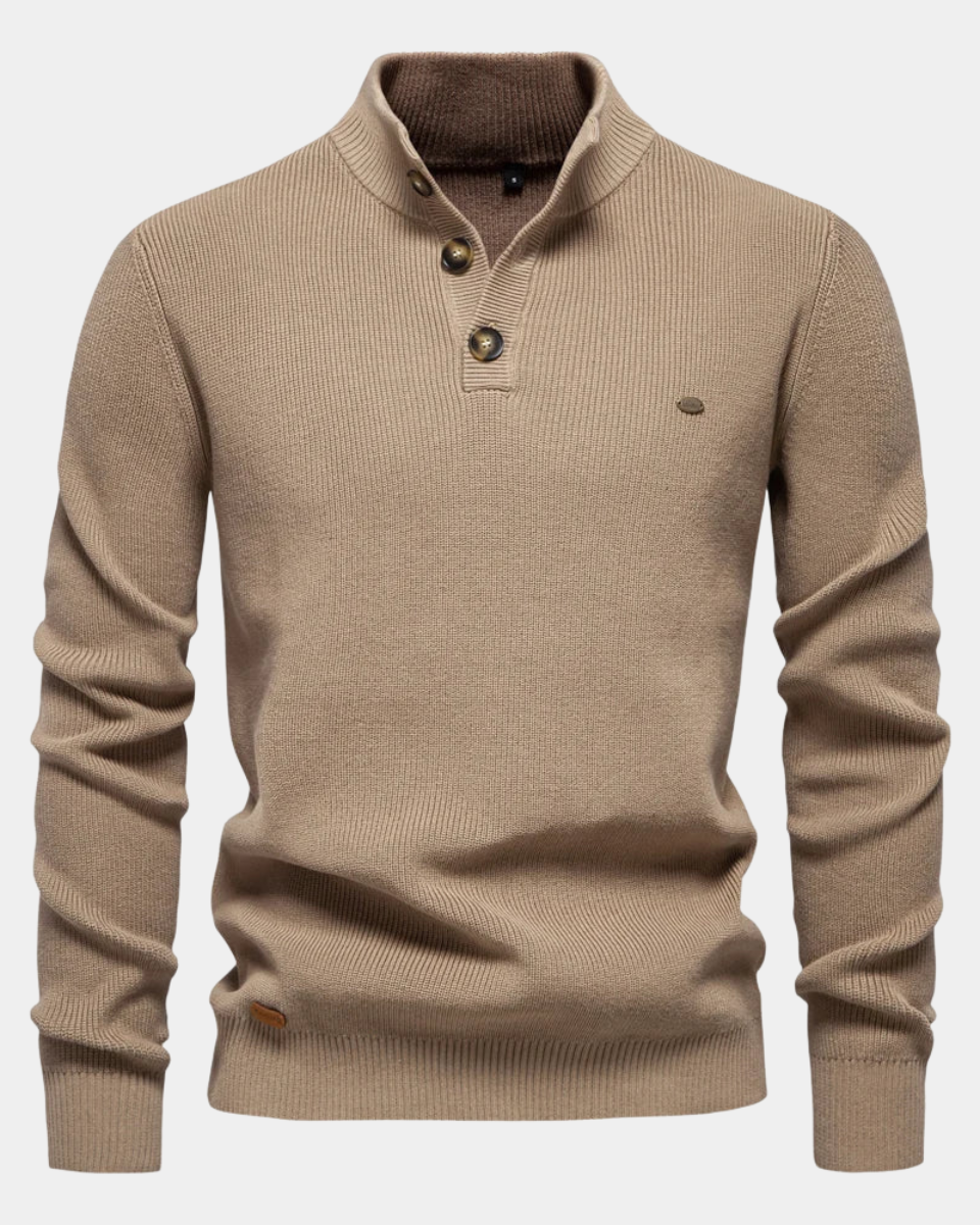 Pull homme avec design à boutons