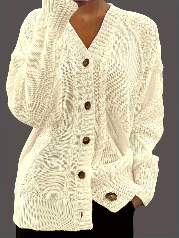 Florine™ | Pull Doux à Motif Floral Torsadé