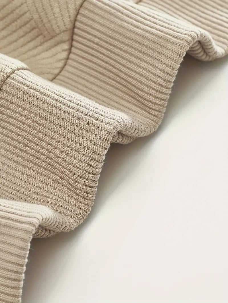 Pull Zippé Vintage avec design géométrique